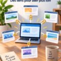 Visuel représentant une stratégie de link building pour améliorer le SEO d'un site internet.