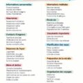 Une vue d'un carnet familial ouvert avec des pages colorées et des sections organisées