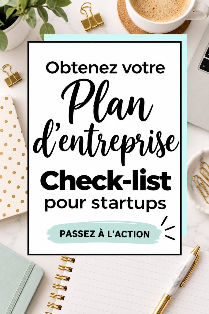 Femme consultant un document de plan d'affaires avec un ordinateur