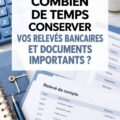 Femme triant ses relevés bancaires et documents importants chez elle.