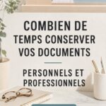 Femme organisée avec un classeur bien structuré pour conserver ses documents essentiels.