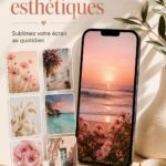 Une sélection de fonds d'écran esthétiques sur un ordinateur