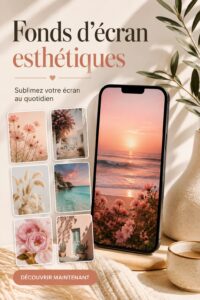 Une sélection de fonds d'écran esthétiques sur un ordinateur