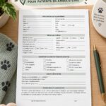 Formulaire vétérinaire imprimable pour la santé des animaux