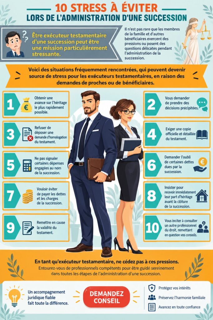 Femme naviguant à travers des documents liés à une succession, transmettant une sensation de gestion sereine.