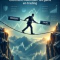 Femme analysant des graphiques de trading avec un ordinateur