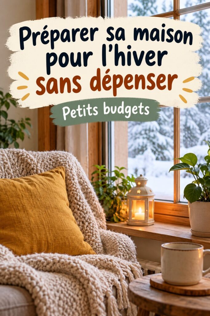 Maison accueillante pour l'hiver avec décoration chaleureuse et isolation efficace.