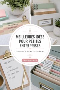 Bureau bien organisé avec des fournitures de bureau modernes et pratiques, représentant l'organisation pour une petite entreprise.