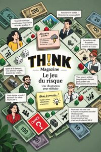 Une illustration engageante illustrant les stratégies du jeu du risque.