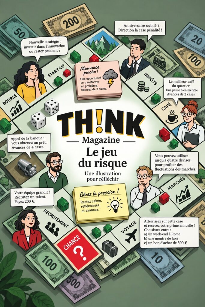 Une illustration engageante illustrant les stratégies du jeu du risque.