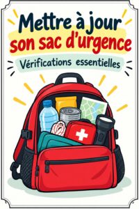 Trousse d'urgence bien remplie avec des fournitures indispensables