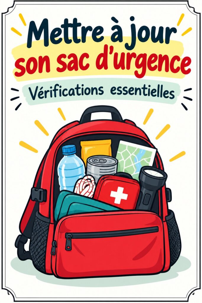 Trousse d'urgence bien remplie avec des fournitures indispensables