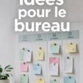 Un bureau bien organisé avec des fournitures soigneusement rangées, favorisant la productivité.
