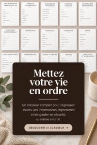 Femme écrivant dans un agenda pour mieux organiser sa vie