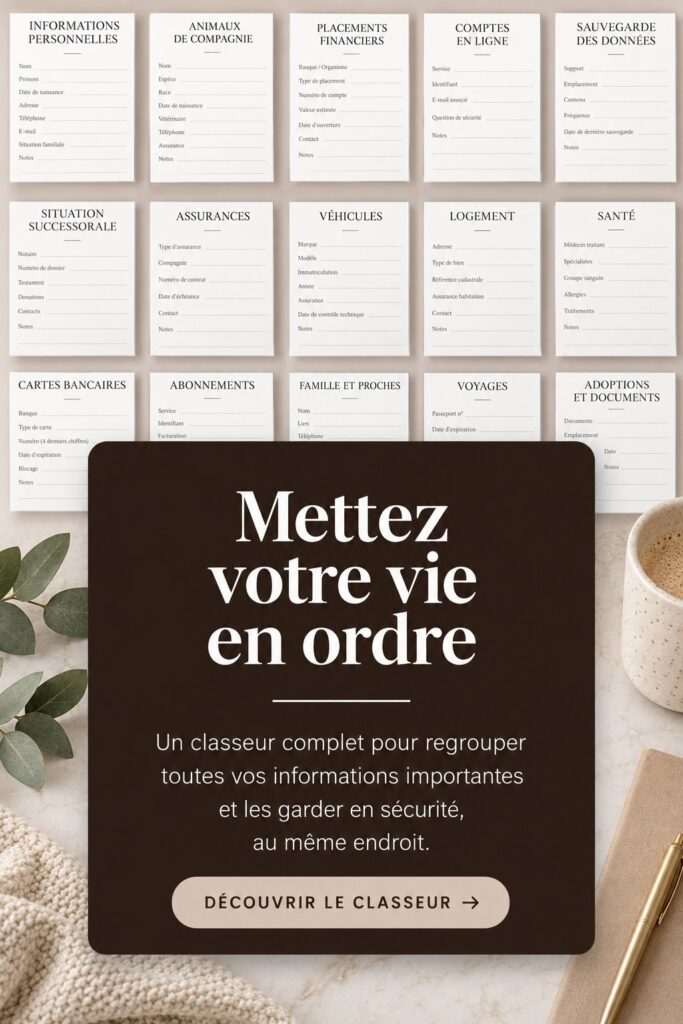 Femme écrivant dans un agenda pour mieux organiser sa vie