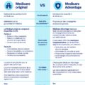 Illustration comparant les différents types de Medicare