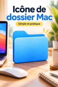 Personnalisation de l'icône d'un dossier sur Mac pour un bureau organisé et chaleureux