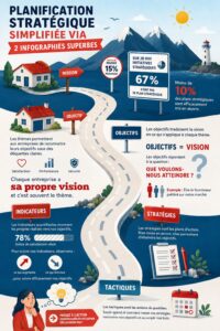 Infographie sur la planification stratégique simplifiée