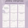 Planner pour entrepreneuses créatives disponible en téléchargement gratuit.