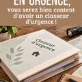 Un exemple de dossier d'urgence bien organisé avec documents essentiels