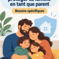Famille heureuse en train de discuter de son plan d'assurance vie