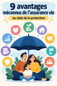 Une femme souriante examinant des documents d'assurance vie pour sa famille.