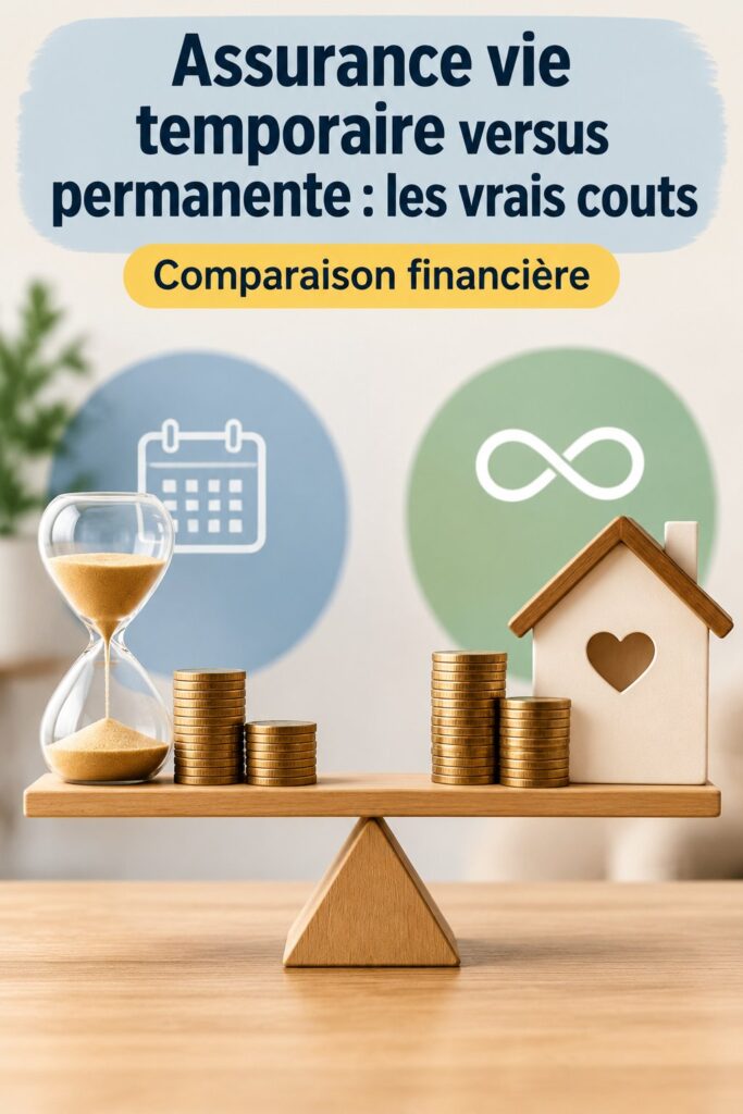 Une femme examinant des documents sur l'assurance vie temporaire et permanente, réfléchissant aux coûts associés.