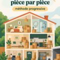 Femme en train d'organiser son déménagement, entourée de cartons