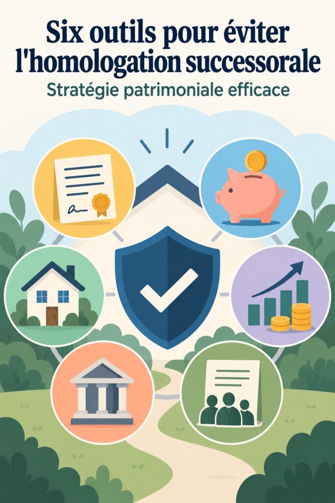 Un groupe de documents sur la planification successorale avec des stylos et un calculateur.