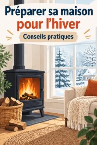 Une maison chaleureuse en hiver avec des décorations hivernales
