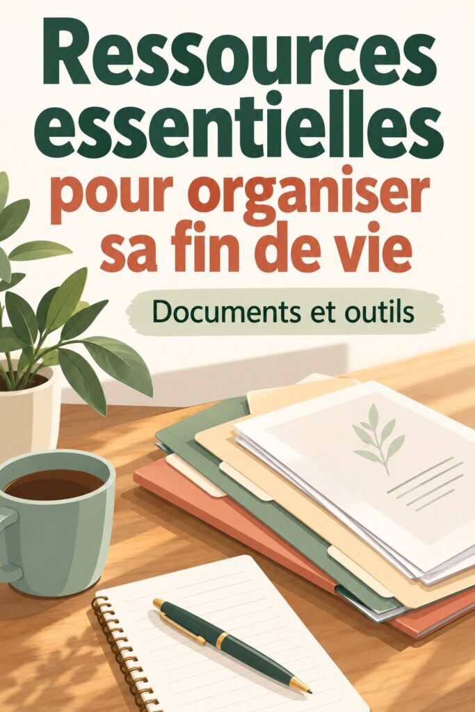 Une femme souriante feuilletant des documents important pour organiser sa fin de vie.