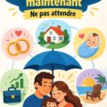 Femme souriante avec sa famille, évoquant la nécessité d'une assurance vie.